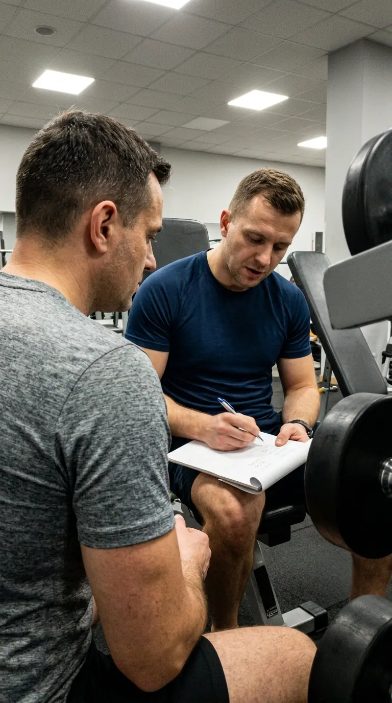 Wizualna objętość 4 kg tkanki tłuszczowej na tle męskiej sylwetki