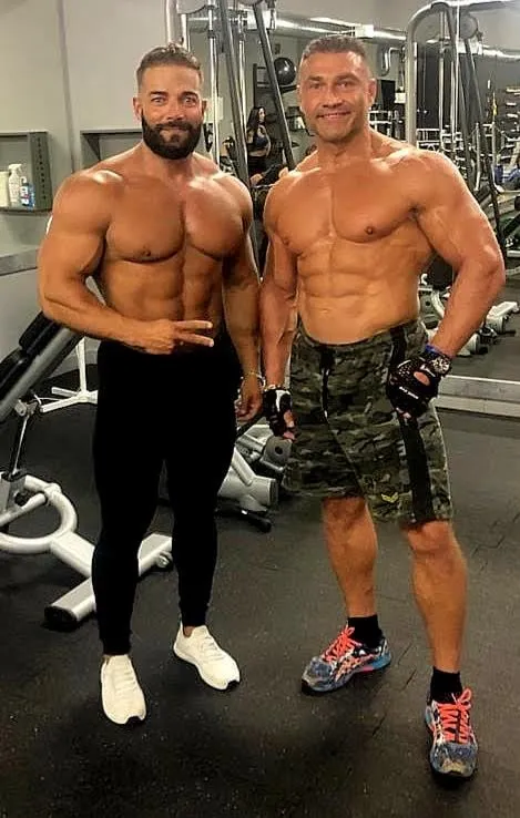 Krzysztof Dragon z Marcelem Przyszlakiem, mistrzem świata Classic Physique IFBB Elite Pro